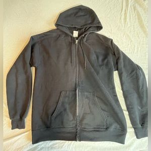 Hanes plane black zip up